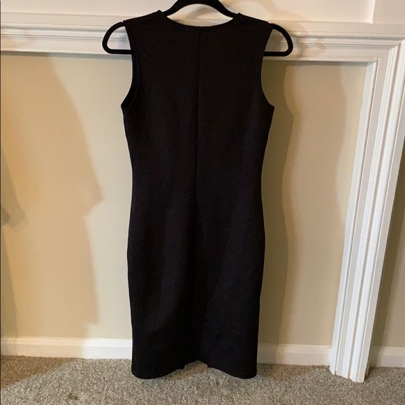 NWT BLACK GOLD ZIPPER BODYCON DRESS - Picture 5 of 5